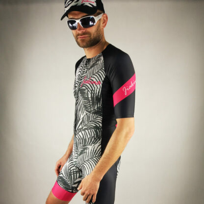 Jiakina Triathlonanzug Einteiler #TSSM02 Palmen – Bild 11