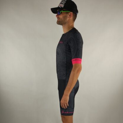 Jiakina Triathlon Suit Onepiece #TSSM02 Black Totem - Image 15