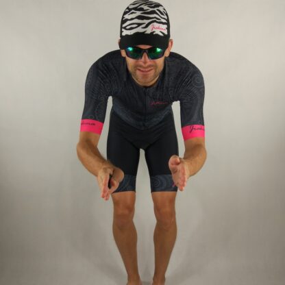 Jiakina Triathlon Suit Onepiece #TSSM02 Black Totem - Image 6