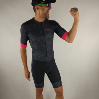 Jiakina Triathlon Suit Onepiece #TSSM02 Black Totem