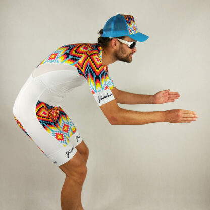 Jiakina Triathlon Suit Onepiece #TSSM02 Colorful - Image 13