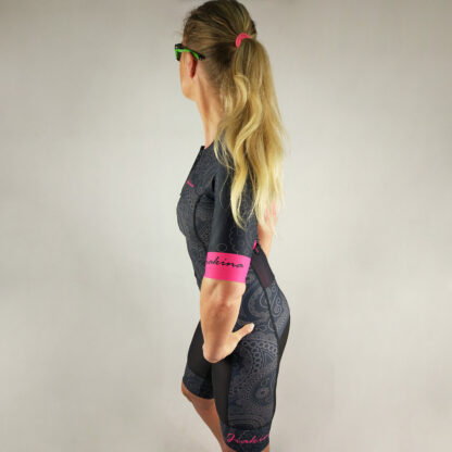 Jiakina Triathlonanzug Einteiler #TSSW02 Black Totem – Bild 14