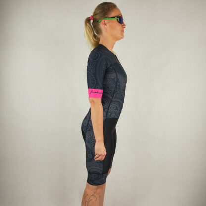 Jiakina Triathlonanzug Einteiler #TSSW02 Black Totem – Bild 4