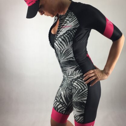 Jiakina Triathlonanzug Einteiler #TSSM02 Palmen – Bild 12